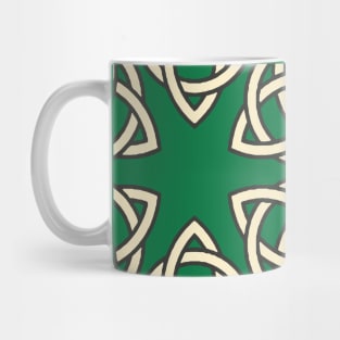 Triquetra Celtic Knot Interlaced With A Circle Pattern Mug